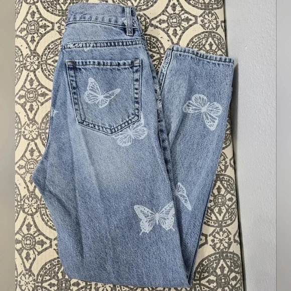 PacSun Eco Butterfly Ultra High Waisted Slim Fit Jeans - Picture 4 of 8
